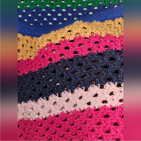 ZARA Multicolor Striped Crochet Crop Top - Women - Picture 4 of 7